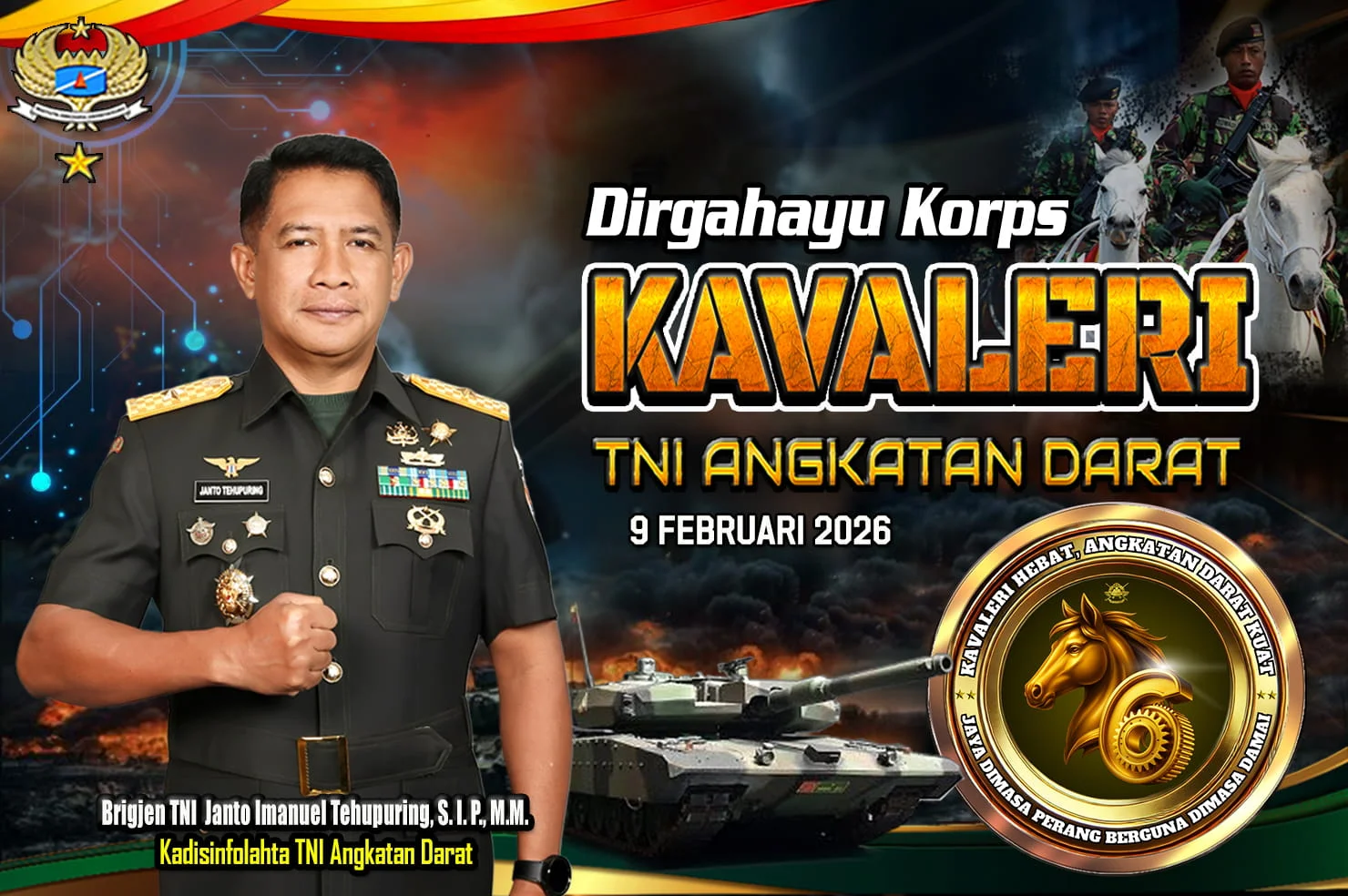 Dirgahayu Korps Kaveleri TNI Angkatan Darat Ke 76