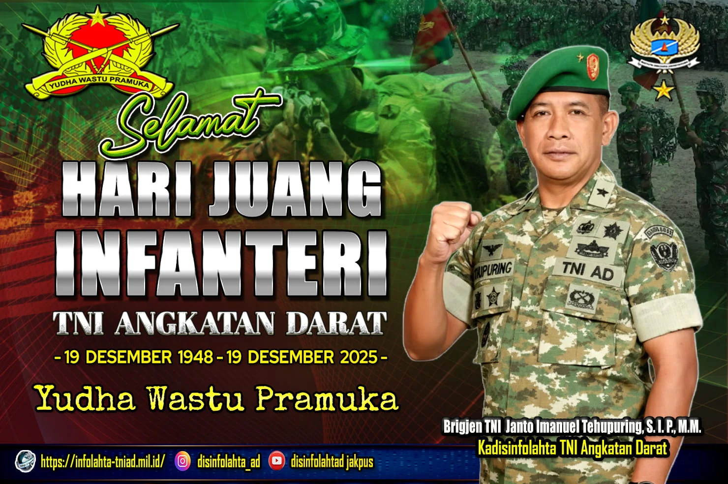 Selamat Hari Juang Infanteri Ke 77