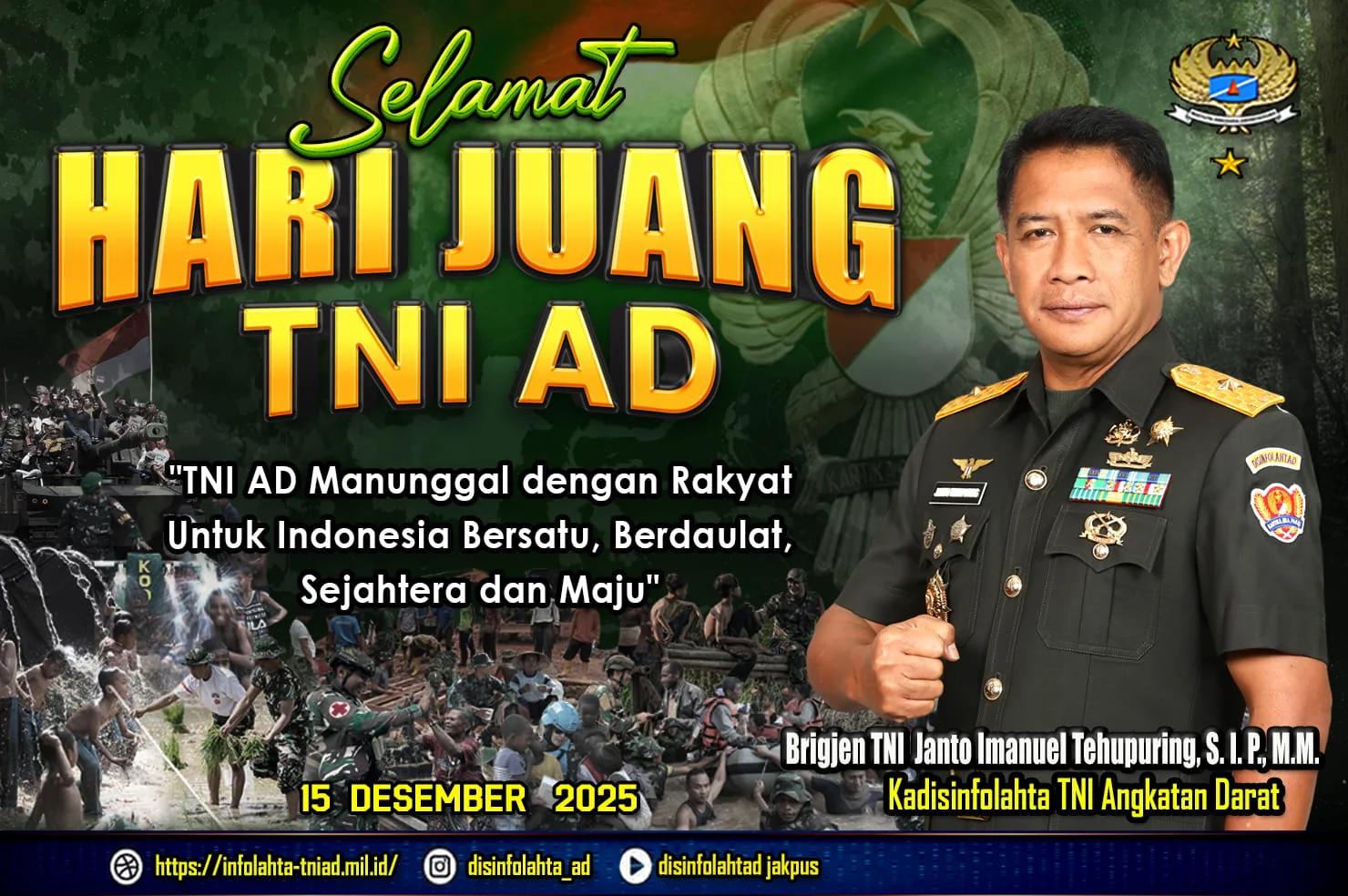 Selamat Hari Juang TNI ANGKATAN DARAT