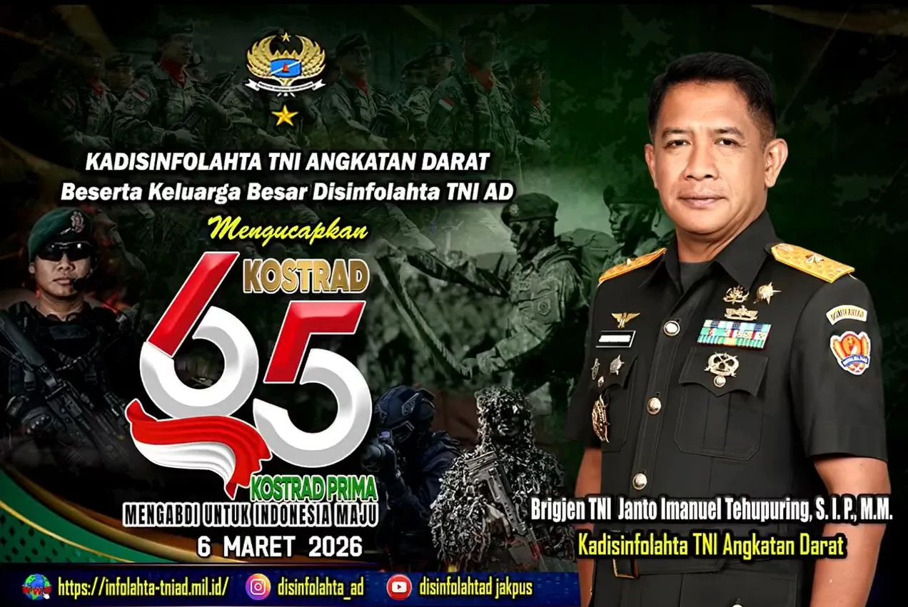 Dirgahayu Komando Cadangan Strategis Angkatan Darat Ke 65